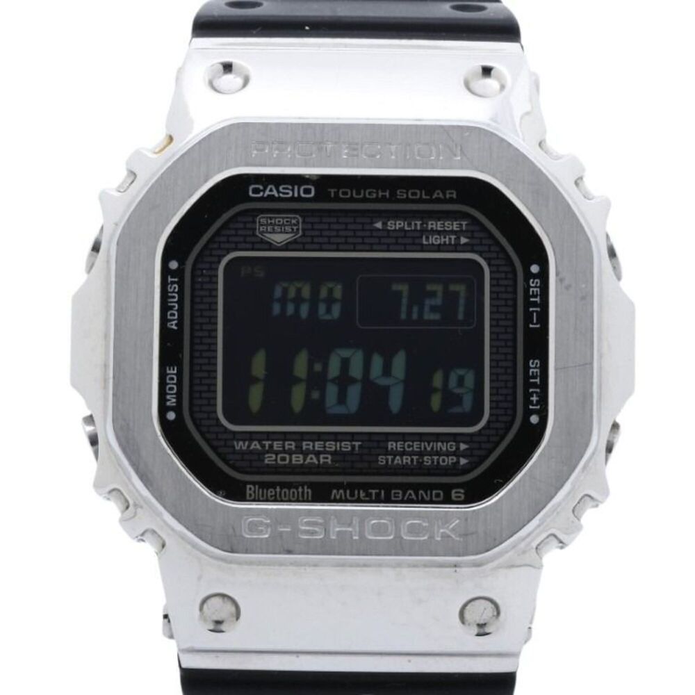 CASIO G-SHOCK FULL METAL 5000 SERIES GMW-B5000-1JF Black Silver Stainless Ste...